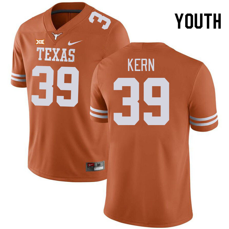 Youth #39 Michael Kern Texas Longhorns College Football Jerseys Stitched-Orange